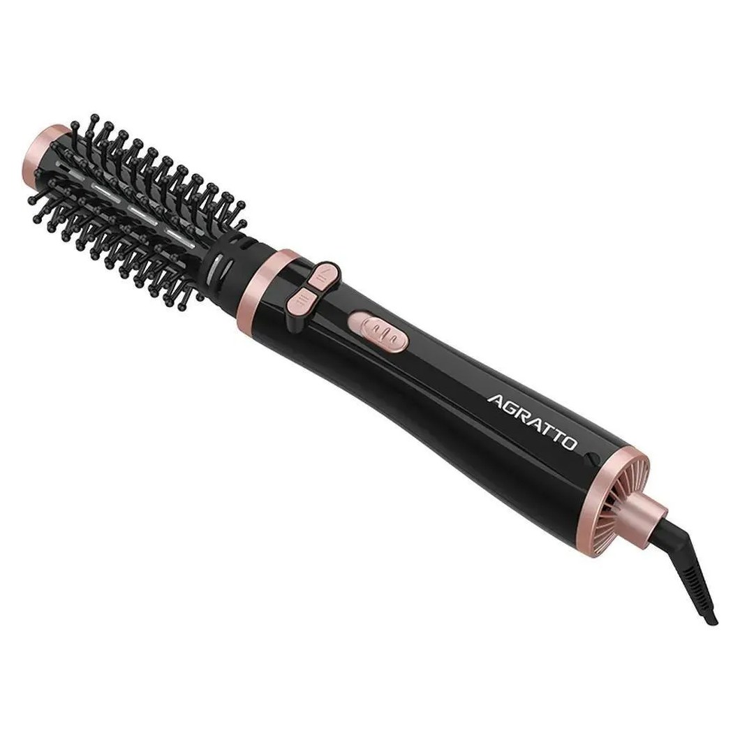 Escova de Cabelo Rotativa Della 1200w Preta Ecr-03 Agratto Bivolt