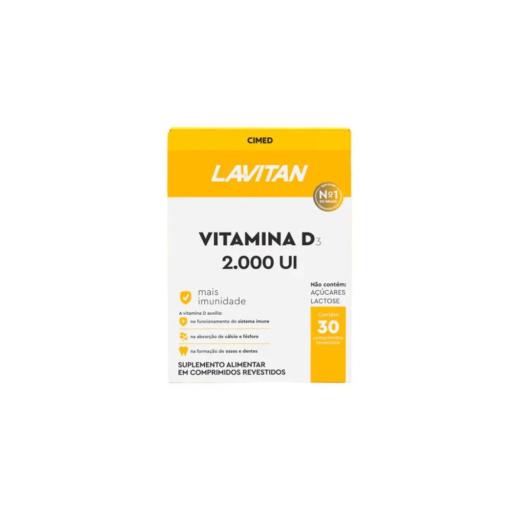 Lavitan Vitamina D 2.000ui - 30 Cpr - Cimed