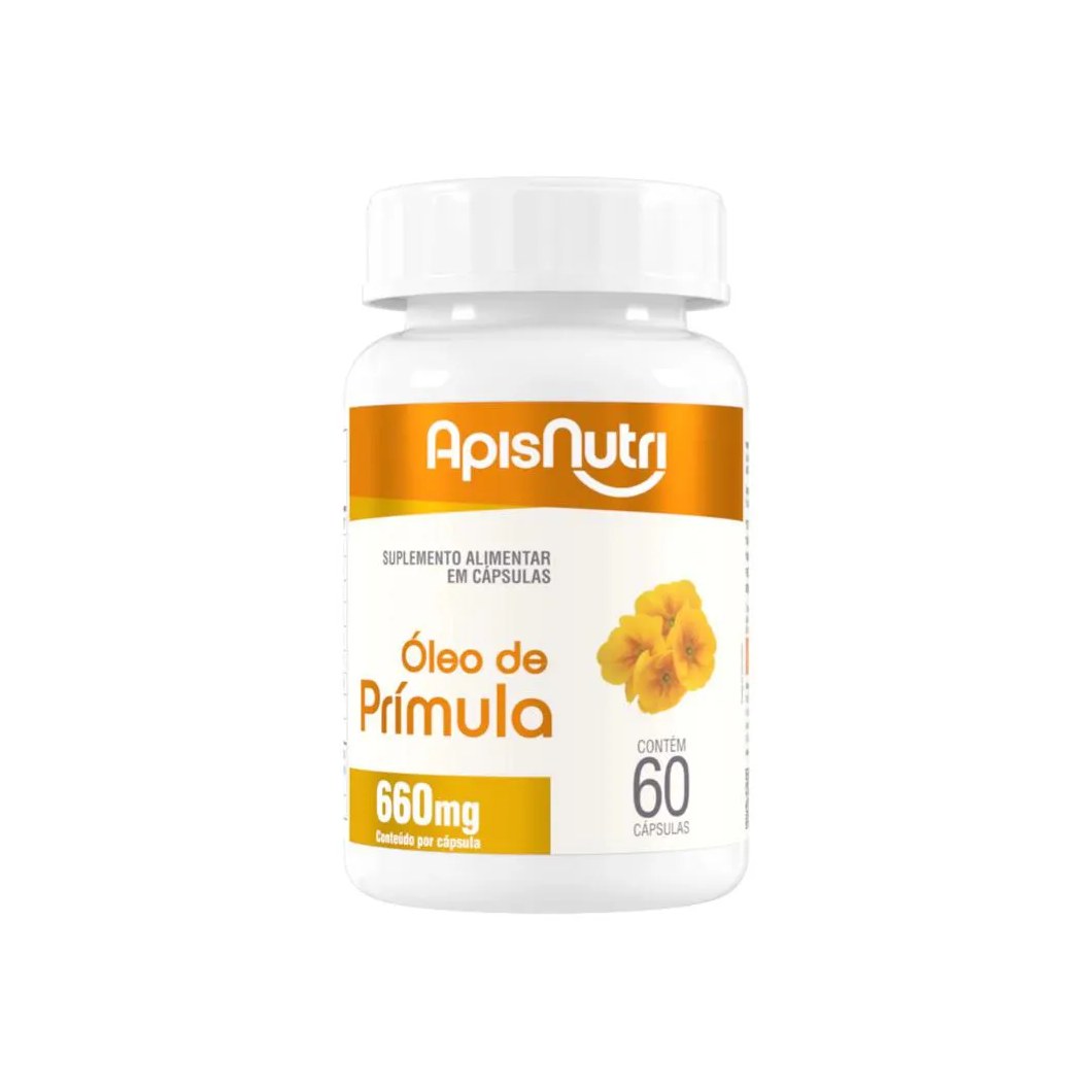 Óleo de Prímula 660mg - 60 cápsulas - Apisnutri