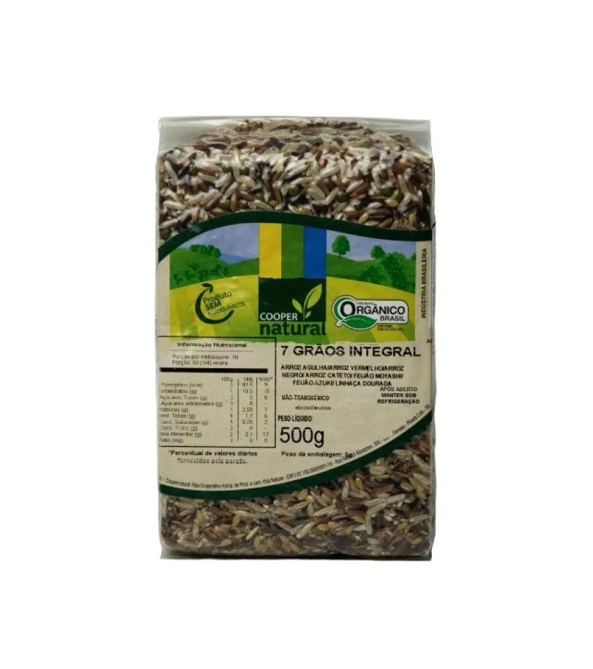 7 Grãos Integral Orgânico Coopernatural 500g