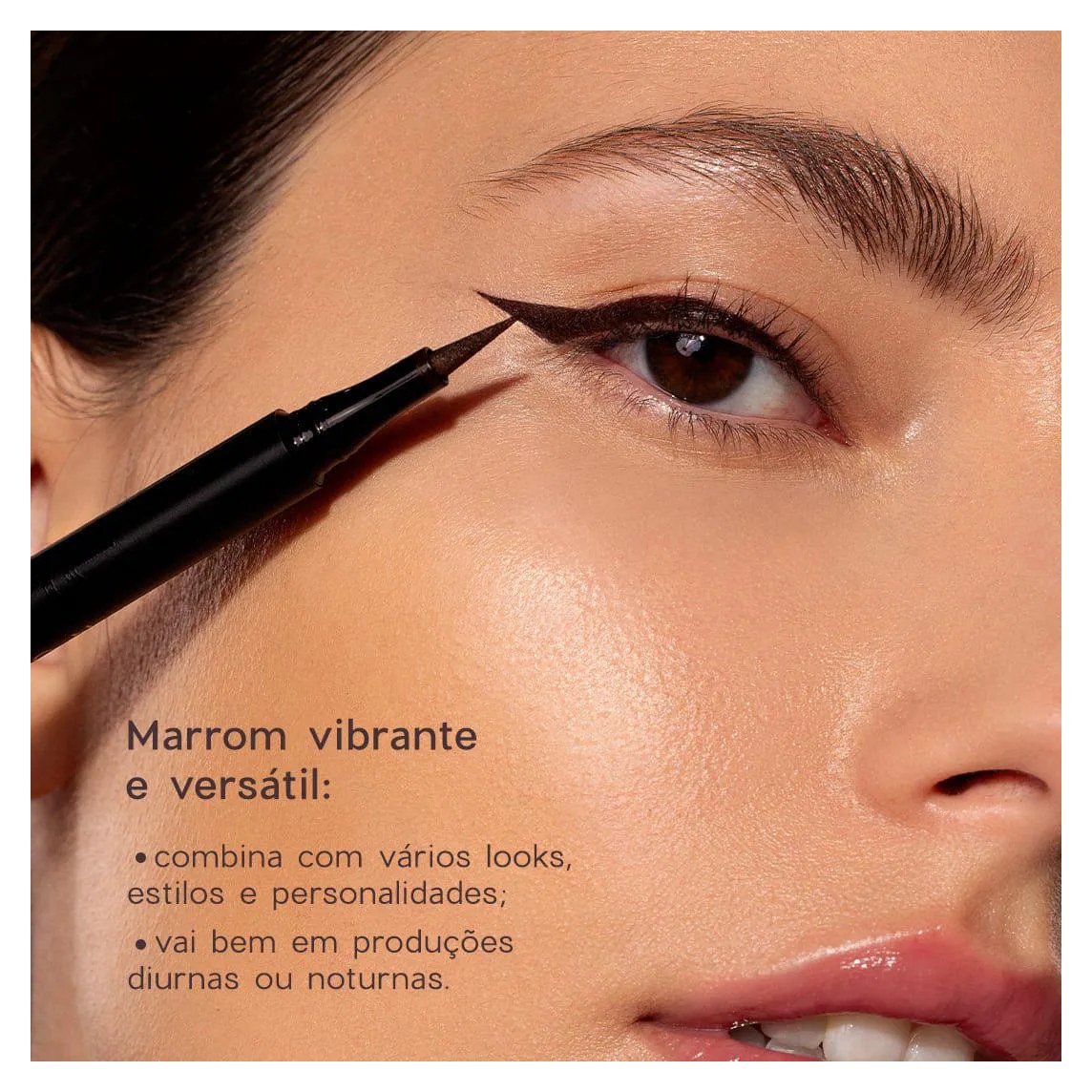 Caneta Delineadora Marrom - Line My Eyes Océane Edition 1,2ml