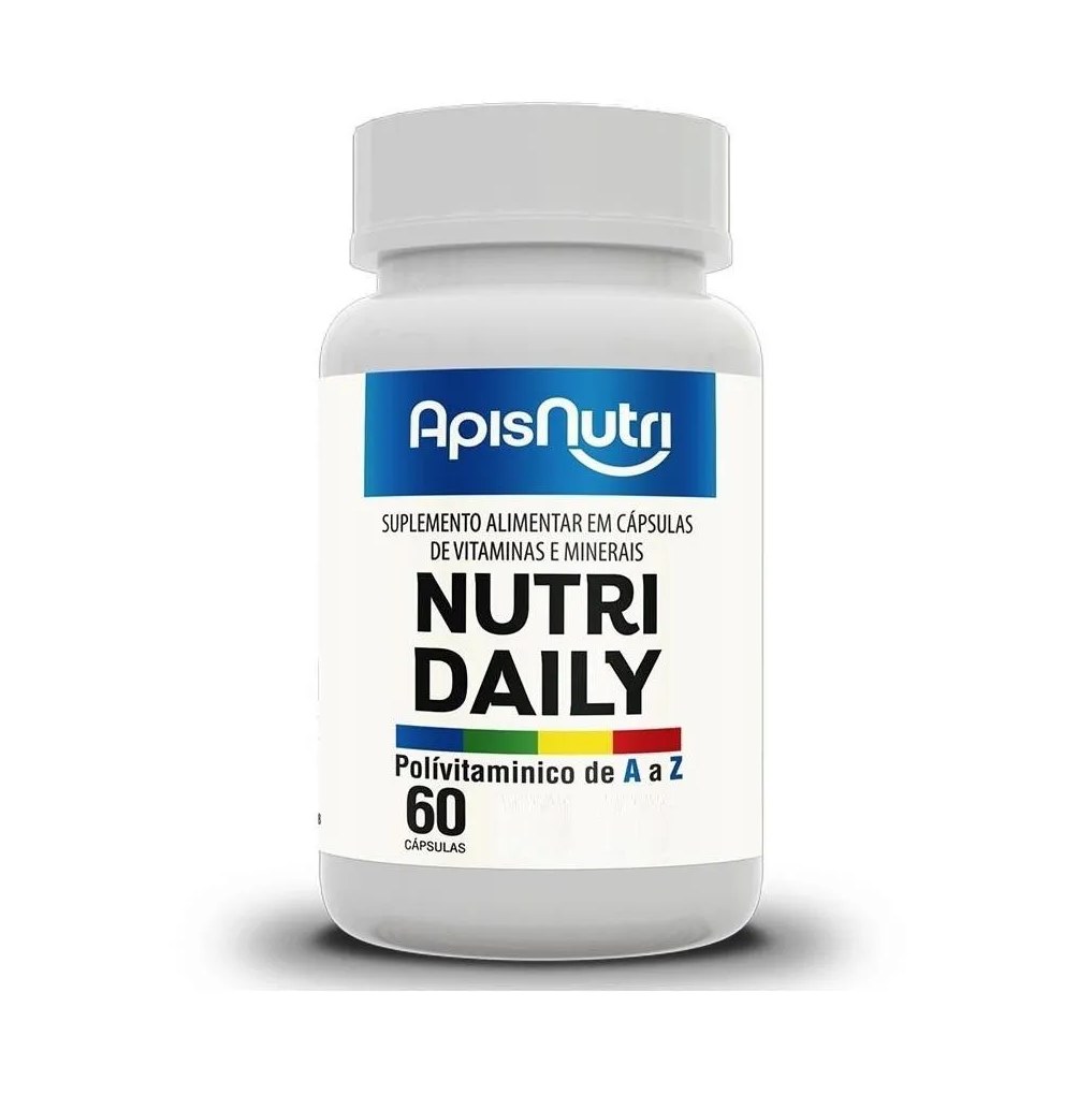 Nutri Daily Polivitamínico A-z - 610mg (60 Cápsulas) - Apisnutri