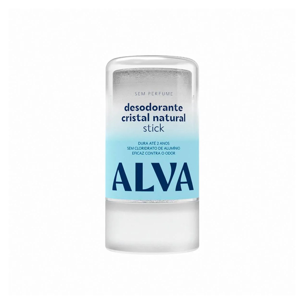 Desodorante Vegano Sem Alumínio Stick Cristal Alva Personal Care Cristal Natural 12h Sem Perfume 120g