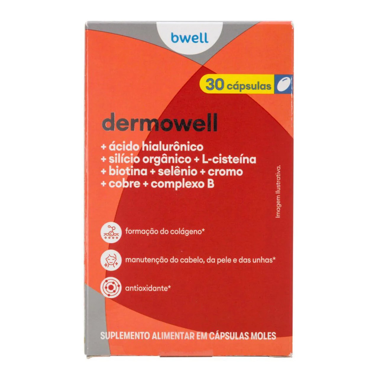 Suplemento Alimentar Bwell Dermowell 30 cápsulas