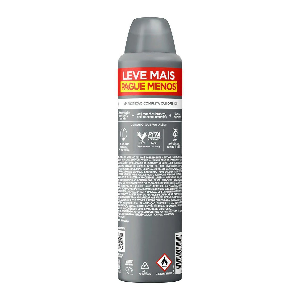 Desodorante Antitranspirante Aerosol Dove Men +Care Invisible Dry 48h 250ml