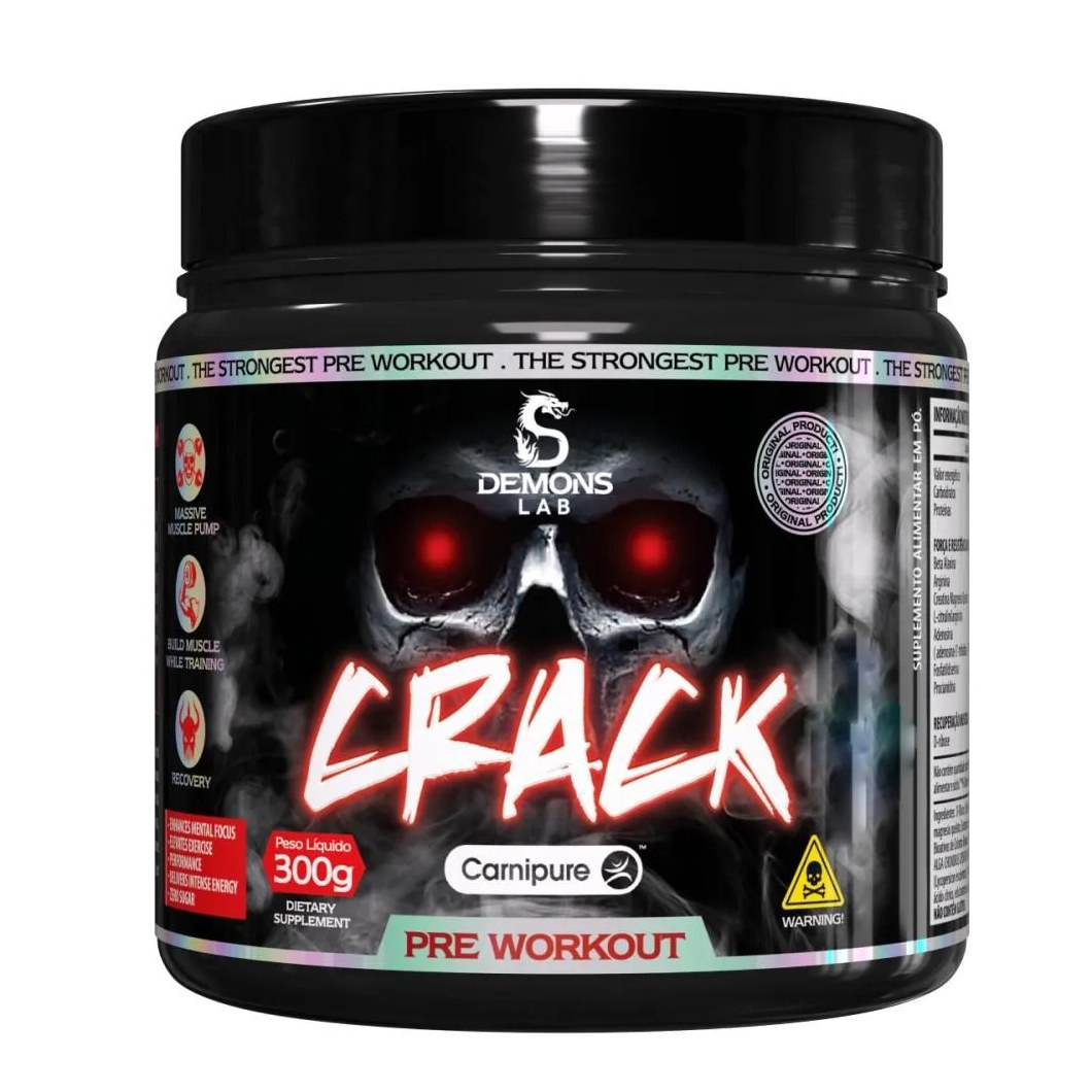 Pre Treino Crack Yellow Madness 300g - Demons Lab
