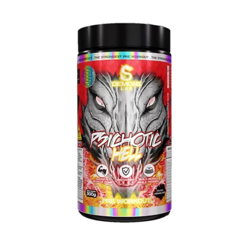 Pre Treino Psichotic Hell Frutas Vermelhas 300g - Demons Lab