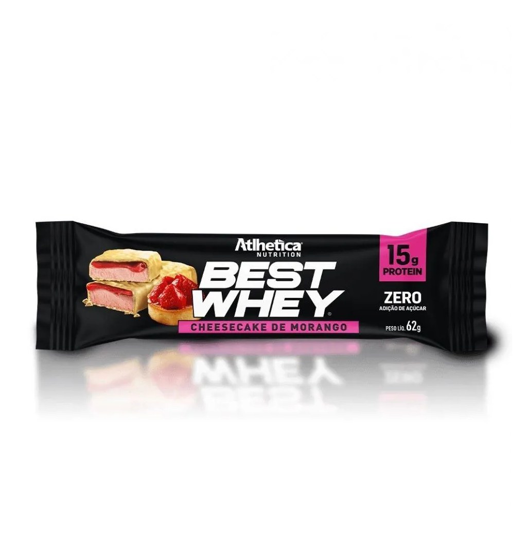 BEST WHEY BAR (62G) - SABOR: CHEESECAKE DE MORANGO