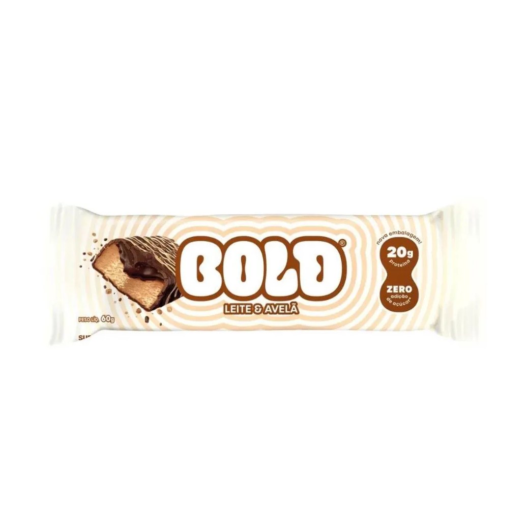 BOLD BAR (60G) - SABOR: LEITE E AVELã
