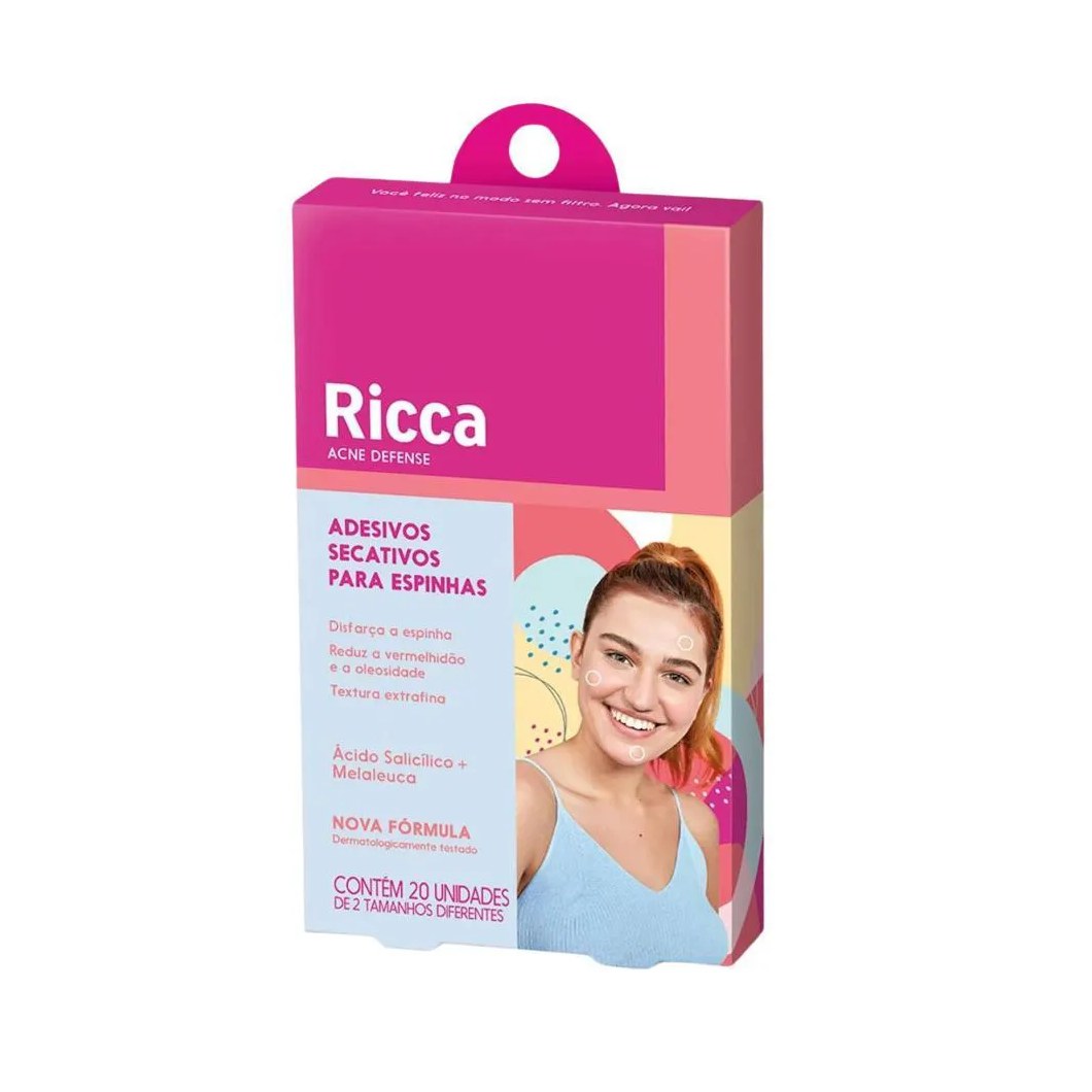 Adesivos Secativos para Espinhas Ricca Acne Defense