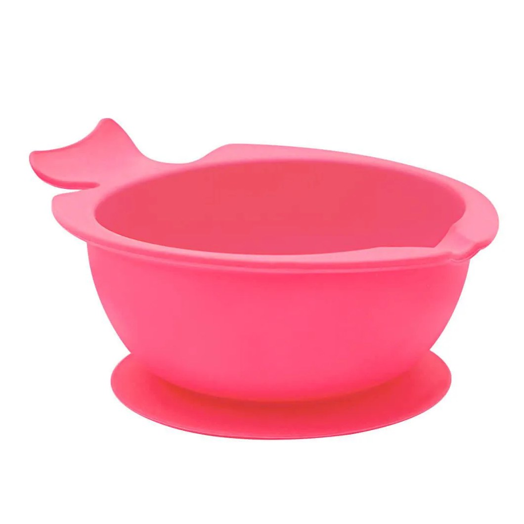 Bowl de Silicone com Ventosa Rosa - Buba