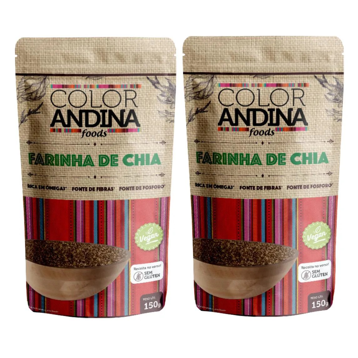 Farinha de Chia Color Andina 150g - 2 Pacotes