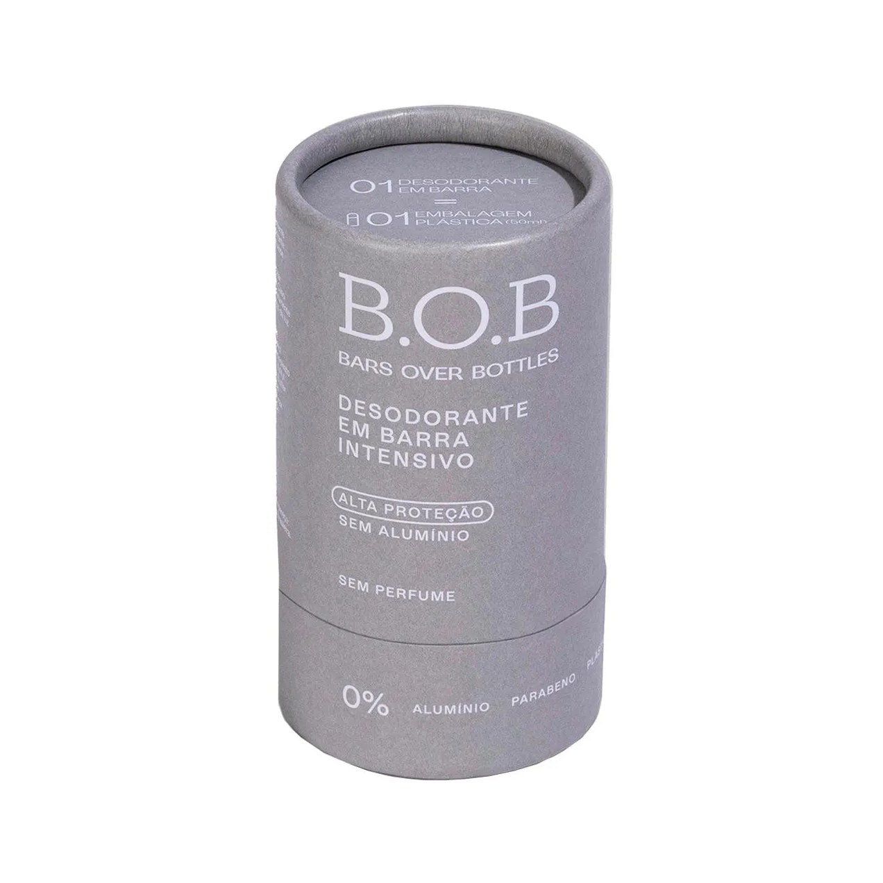 Desodorante Vegano Sem Alumínio B.O.B Alta Proteção Intensivo Sem Perfume 50g