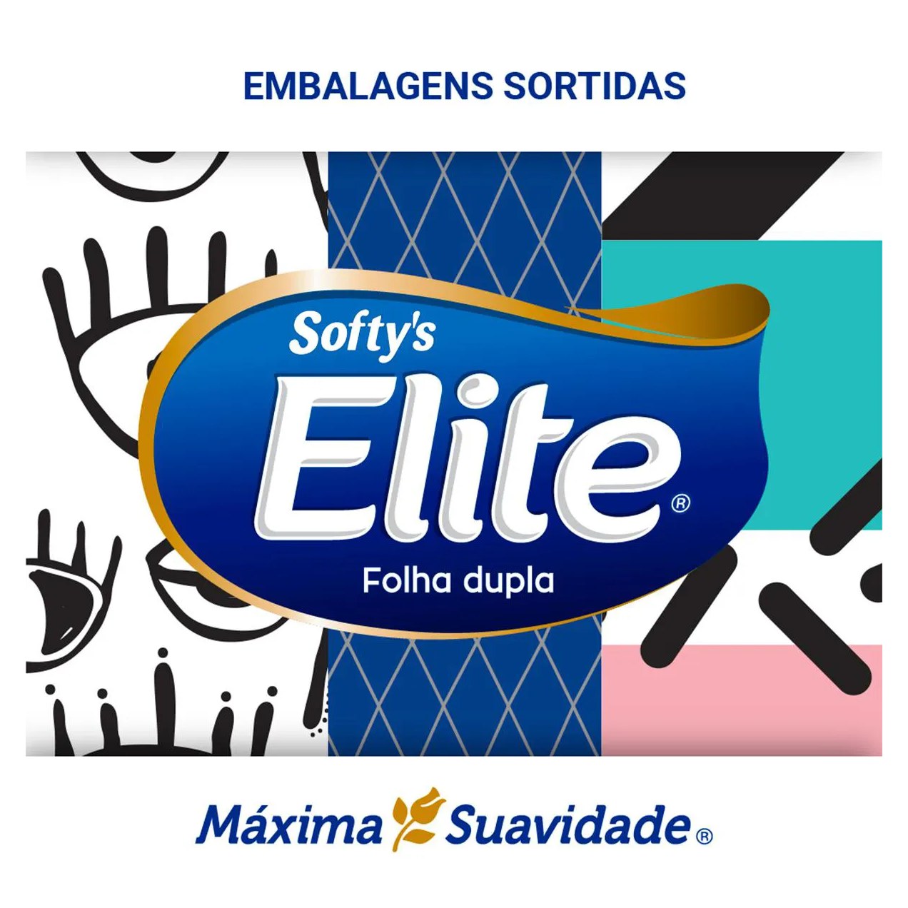 Lenço de Papel Softy's Elite 100 Folhas