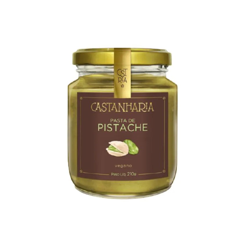 KIT 2X: PASTA DE PISTACHE/MACADâMIA VEGANA CASTANHARIA 210G