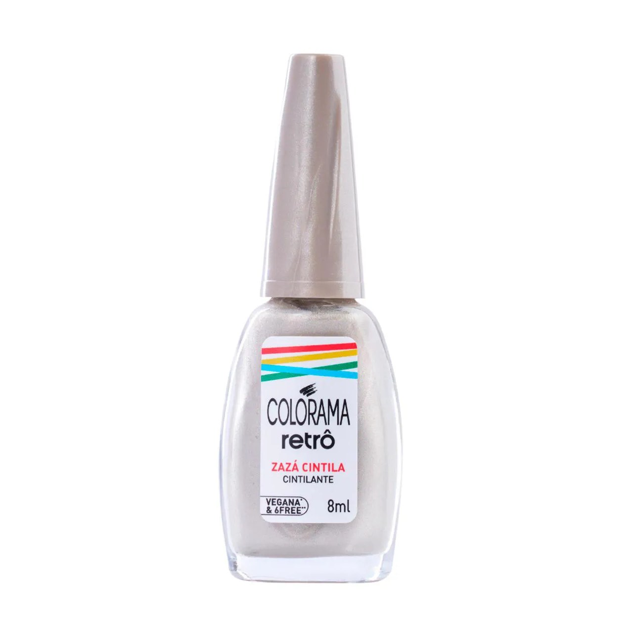 Esmalte Cintilante Colorama Retrô 8ml -  Zazá Cintila