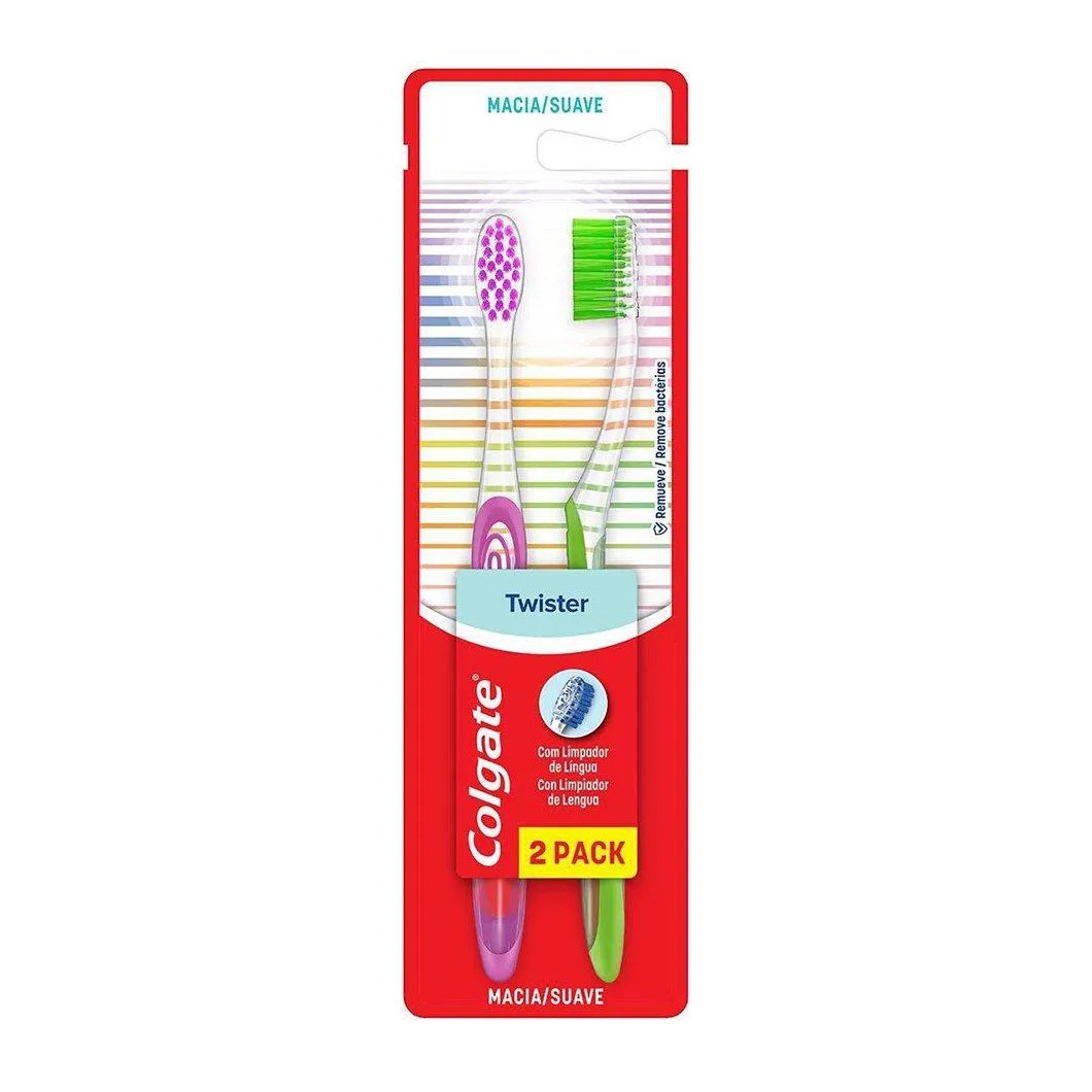 Escova Dental Colgate Twister Macia Leve 2 Pague 1 Preço Especial