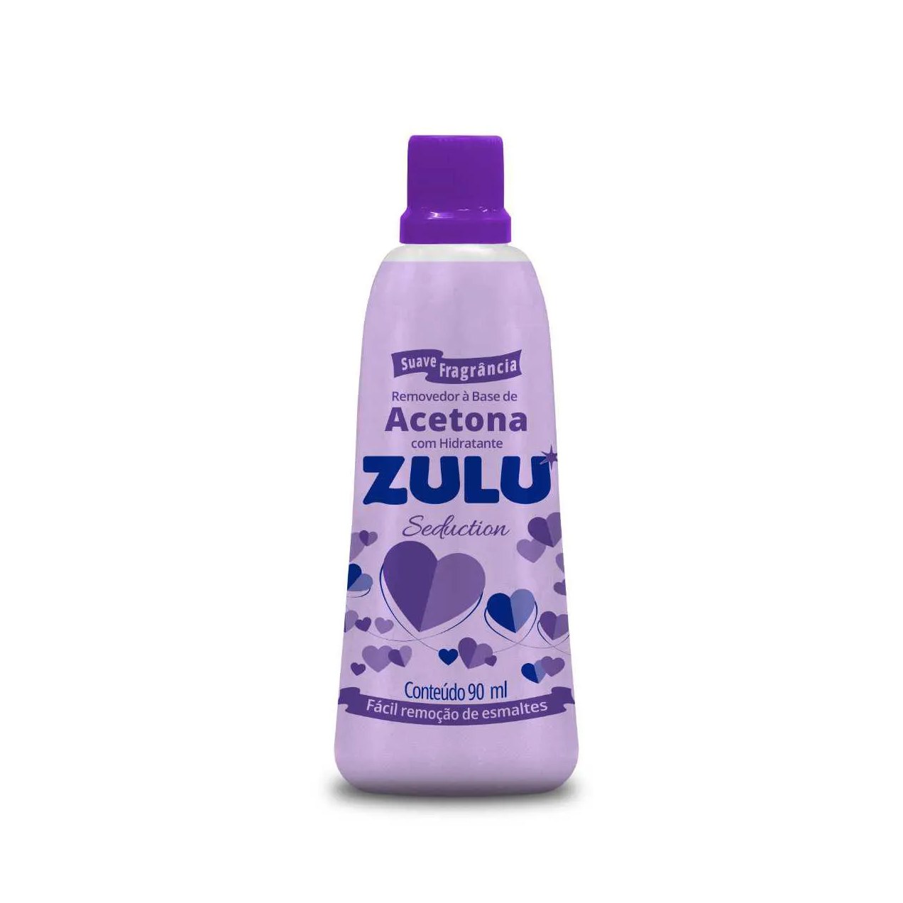 Removedor de Esmalte à Base de Acetona Zulu Seduction com 90ml