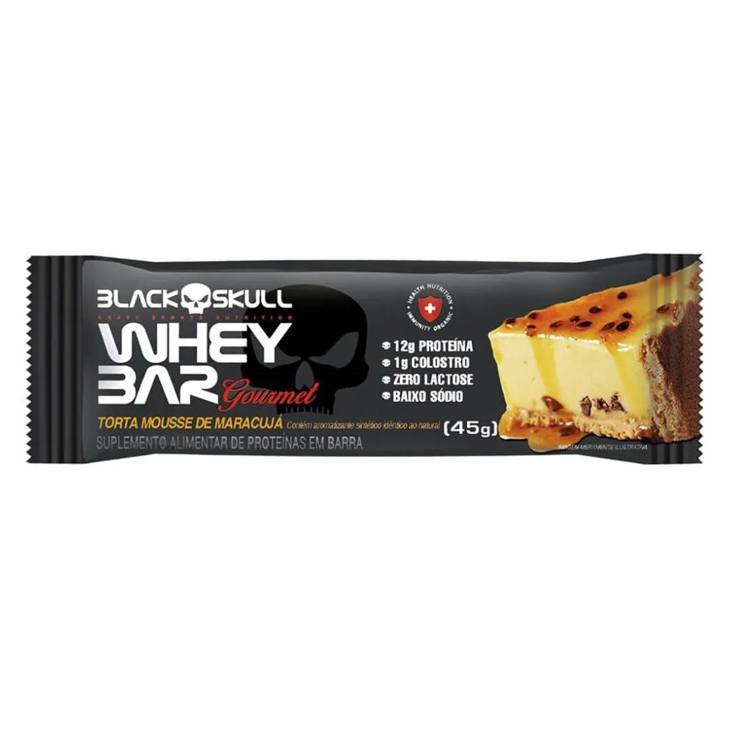Whey Bar Gourmet (45g) - Sabor: Torta Mousse de Maracujá