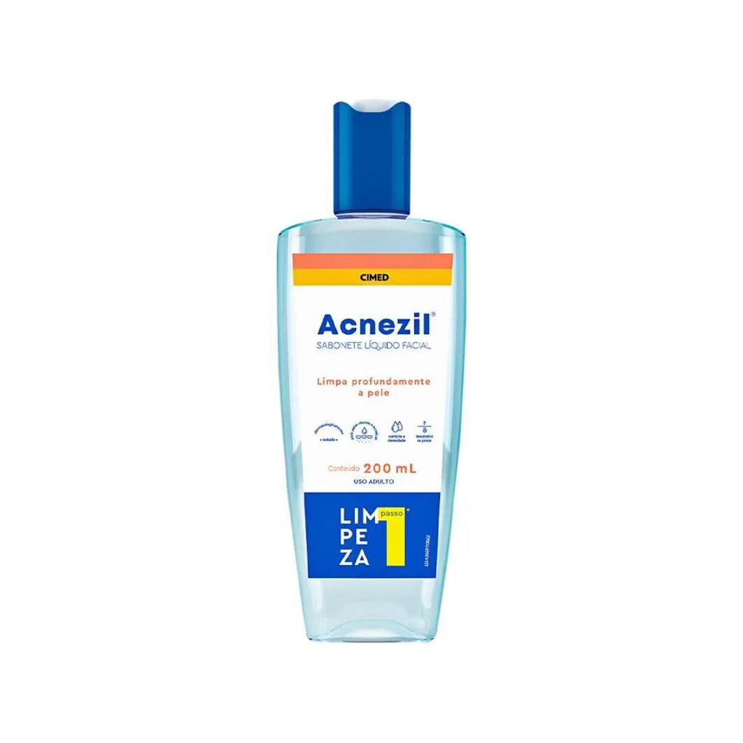 Sabonete Líquido Facial Acnezil 200ml - Cimed