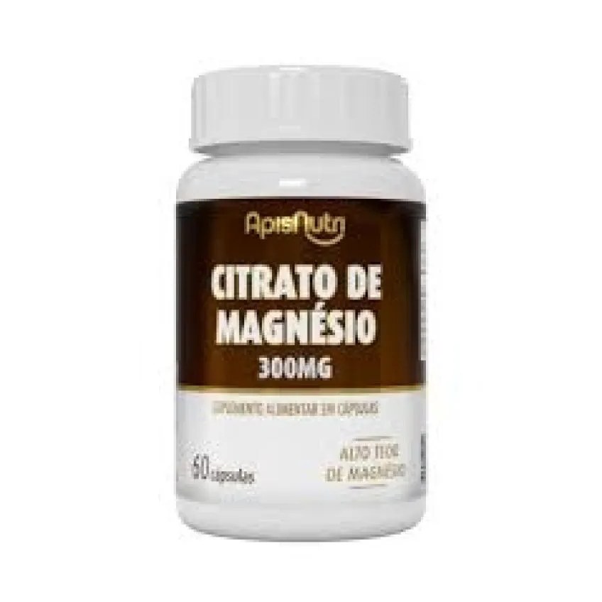 Citrato de Magnésio 300mg (60 Cápsulas) - Padrão: Único