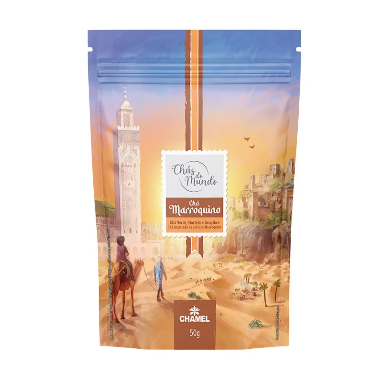 Chás do Mundo Pouch Chá Marroquino 50g - Chamel