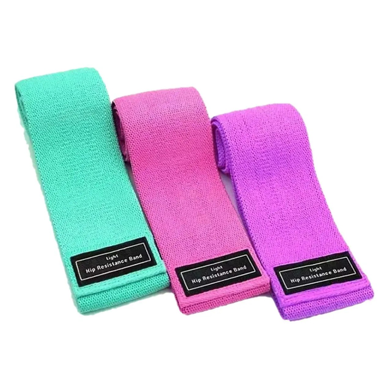 Kit 3 Faixas Elásticas de Exercicios Hip Resistance Bands