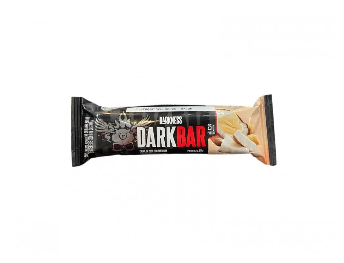 Dark Bar (90G) - Nova Embalagem - Sabor: Creme de Coco C/ Castanha