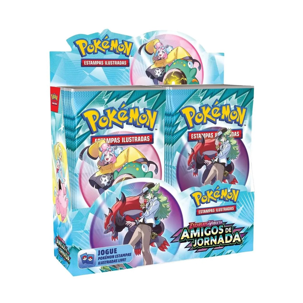 CARTAS POKéMON BOX COM 36 BOOSTERS AMIGOS DE JORNADA COPAG