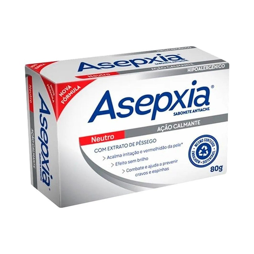 Sabonete Asepxia Neutro Ação Calmante 80g