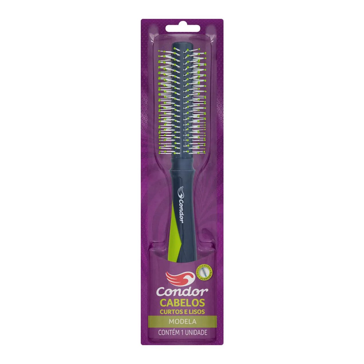 Escova para Cabelo Curto e Liso Joy Condor