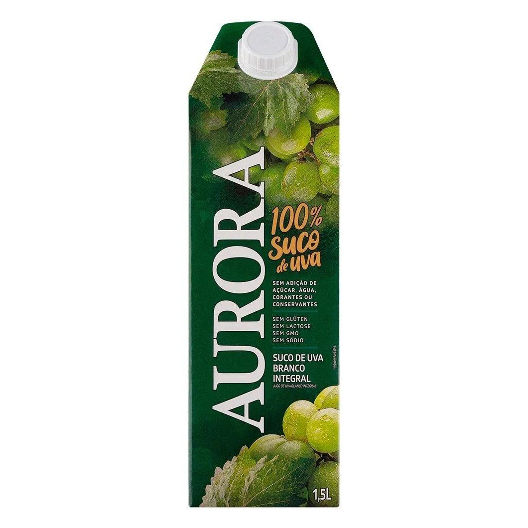 Suco de Uva Integral Aurora Tetra Pack 6x1,5l