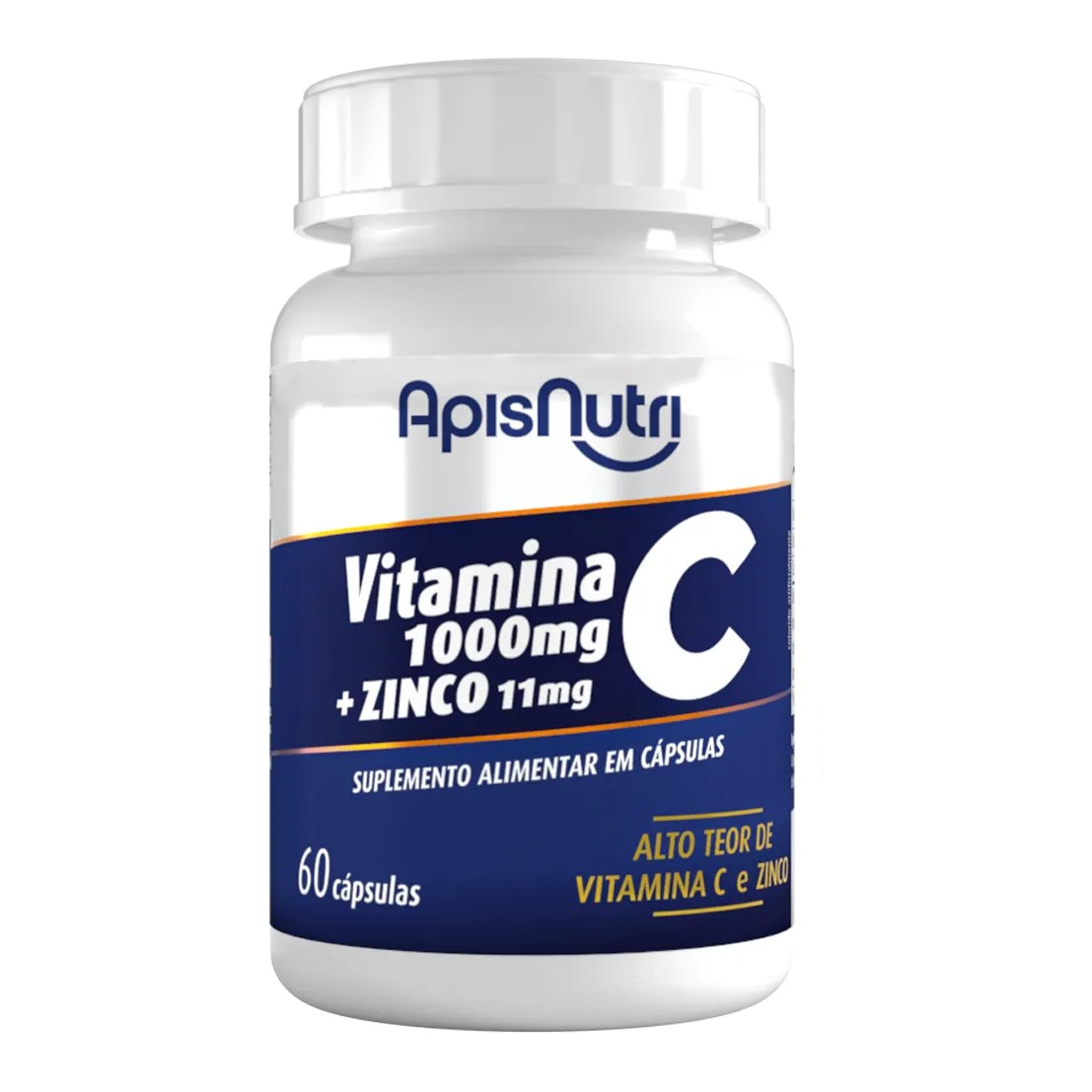 Vitamina C + Zinco 1100mg (60 caps) - Padrão: Único