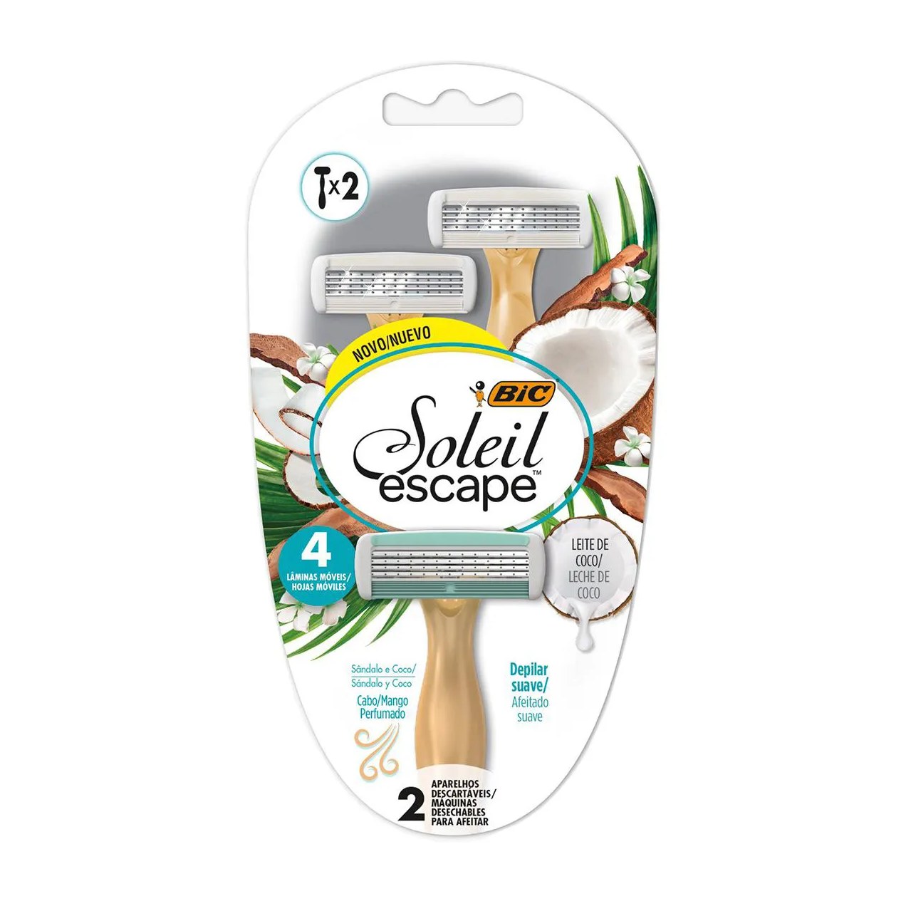 Aparelho de Depilação BIC Soleil Escape 2 unidades
