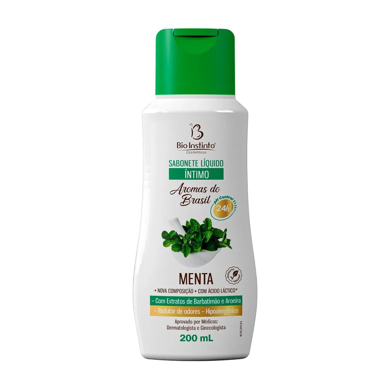 Sabonete Líquido Íntimo Bio Instinto Aromas do Brasil Menta 200ml