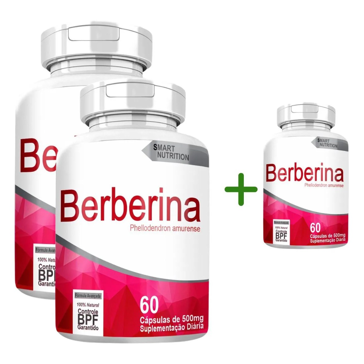 Berberina Compre 2 Leve 3 com Total de 180 Capsulas