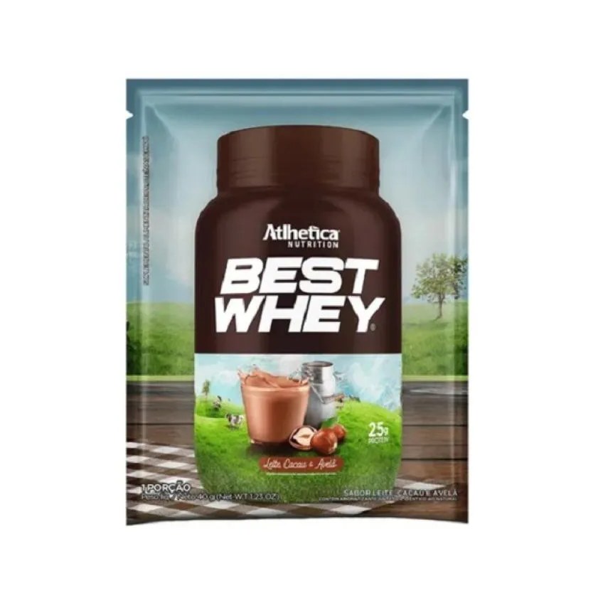 Best Whey Sachê (35g) - Sabor: Leite, Cacau e Avelã (sachê 40g)