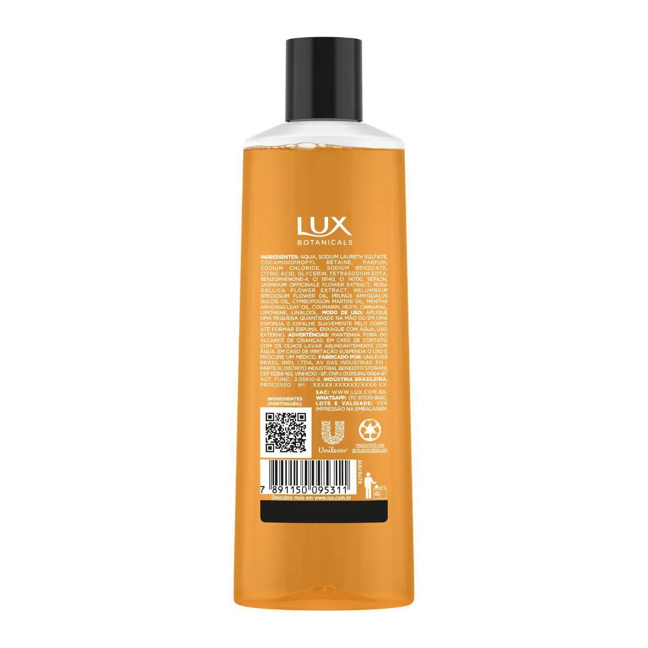 Sabonete Líquido Corporal Lux Botanicals Gardênia e Óleo de Amêndoas 250ml
