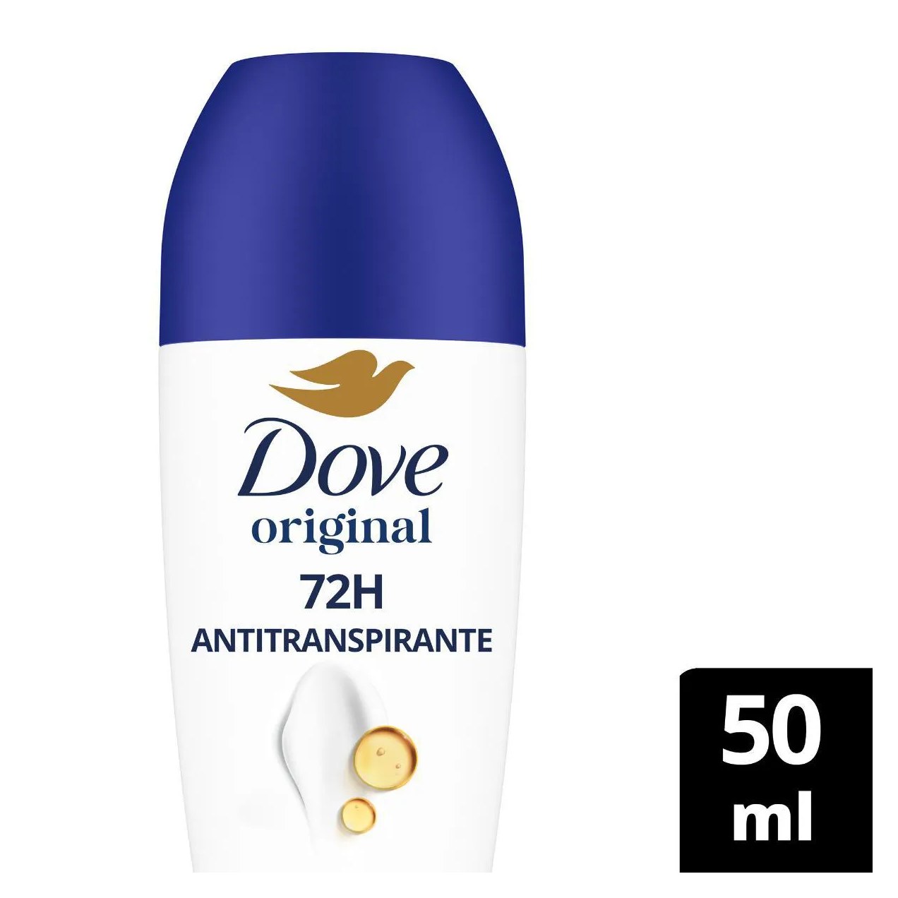 Desodorante Antitranspirante Roll-On Dove Original Feminino Sem Álcool 48h 50ml
