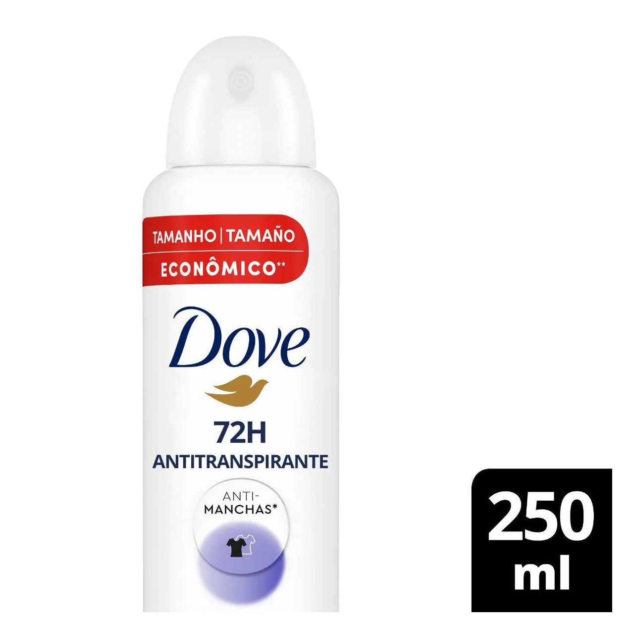 Desodorante Antitranspirante Aerosol Dove Invisible Dry Feminino 48h 250ml