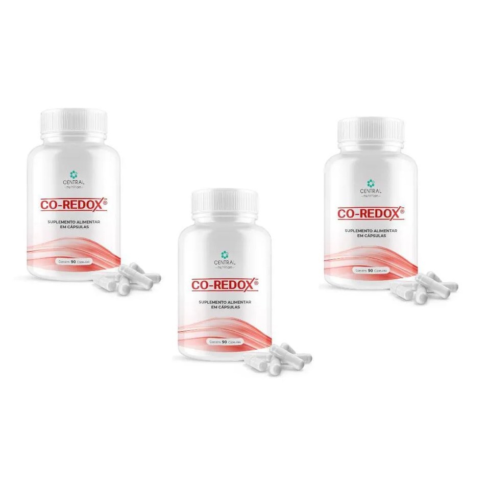 Kit com 3 Co-redox 90 cápsulas - Central Nutrition
