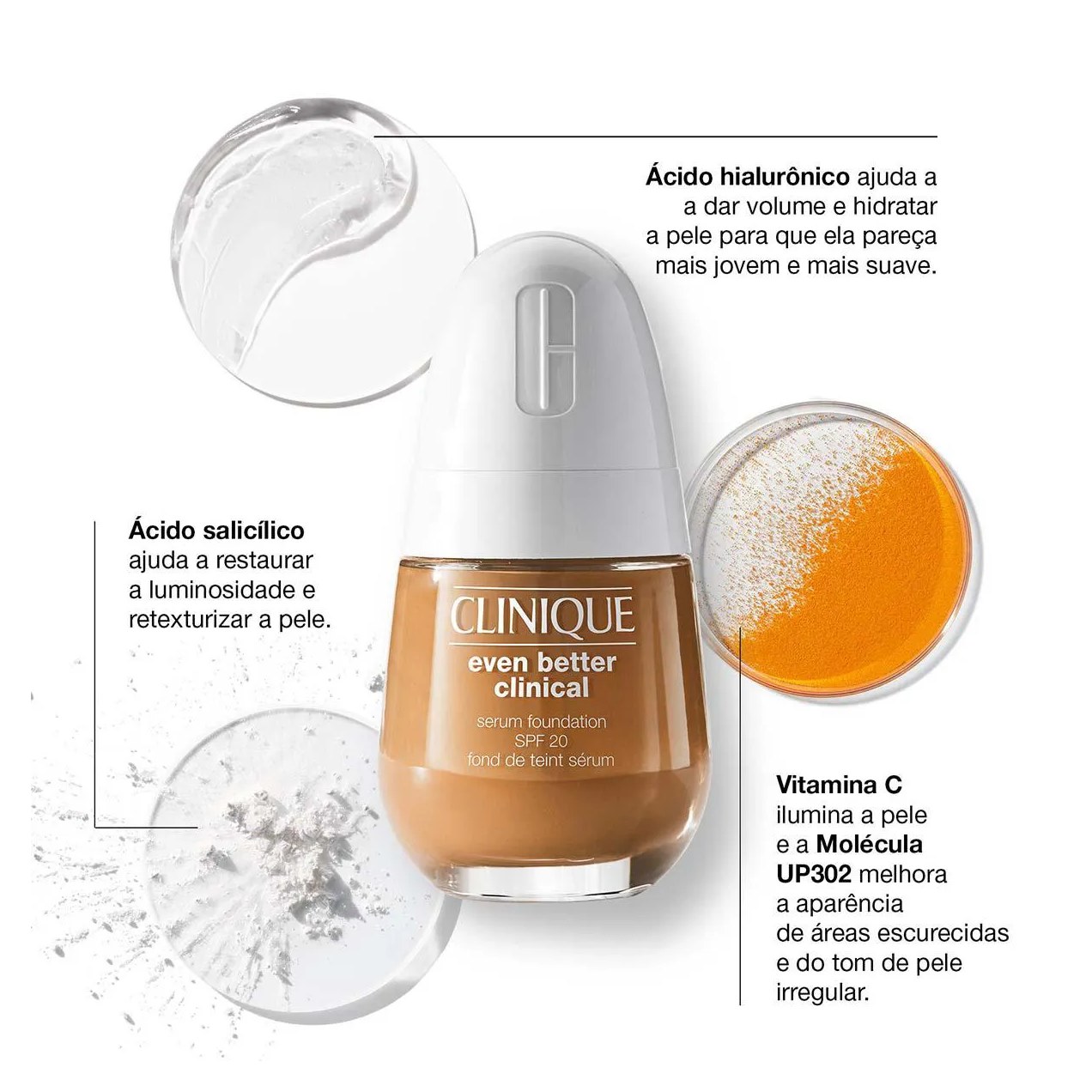 Base Sérum Facial Clinique Even Better FPS 20 30ml – CN 28 Ivory