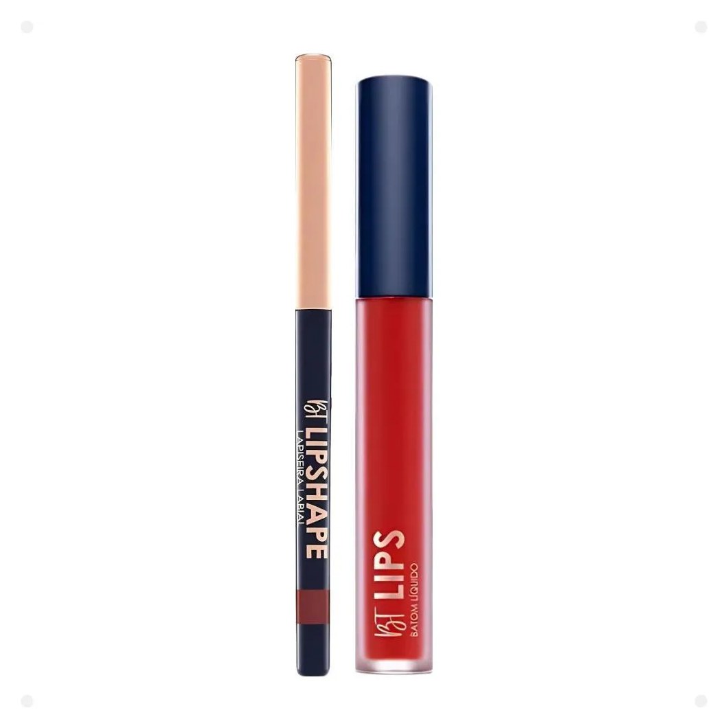 Kit Bruna Tavares Bt: Batom Líquido Bruna e Lapiseira Labial Red Carpet