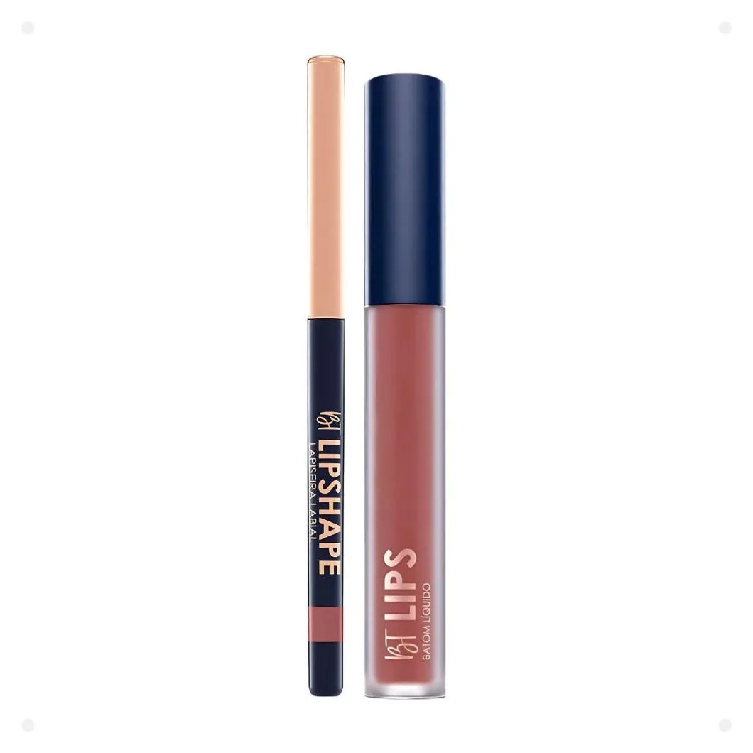 Kit Bruna Tavares Bt: Batom Líquido Gabriela e Lapiseira Labial Marsala