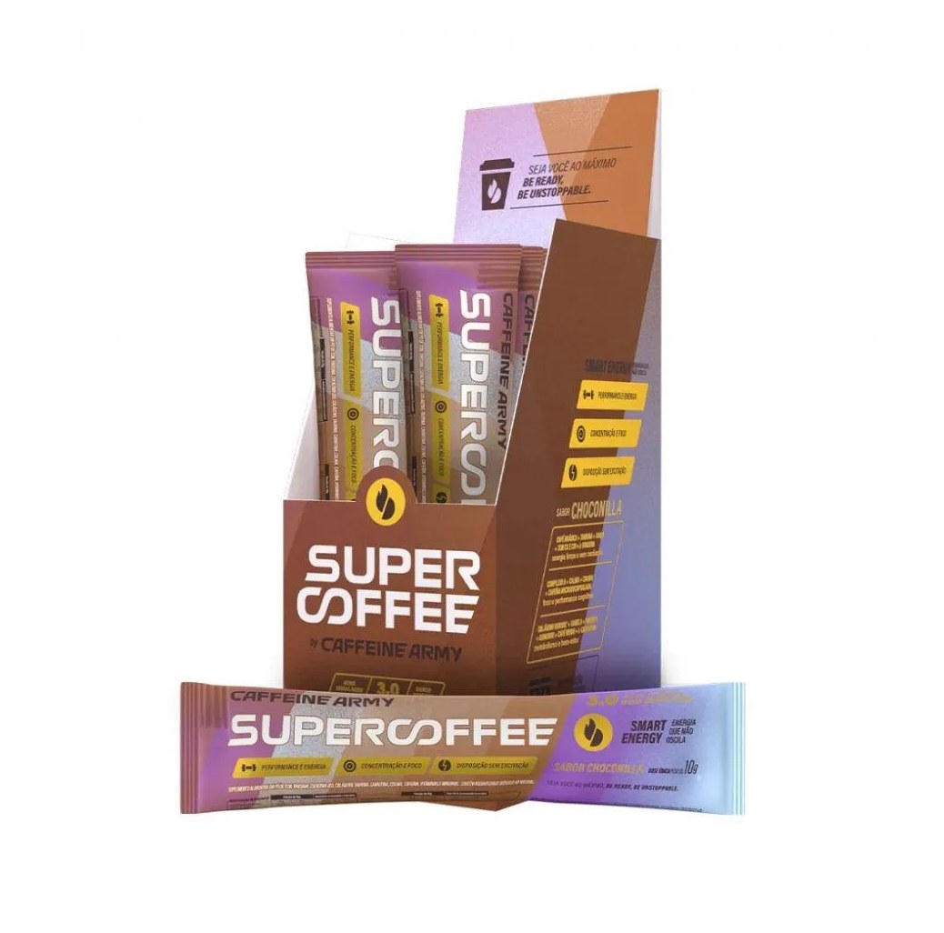 Supercoffee 3.0 To Go Display (14 Sachês de 10g) - Sabor: Choconilla
