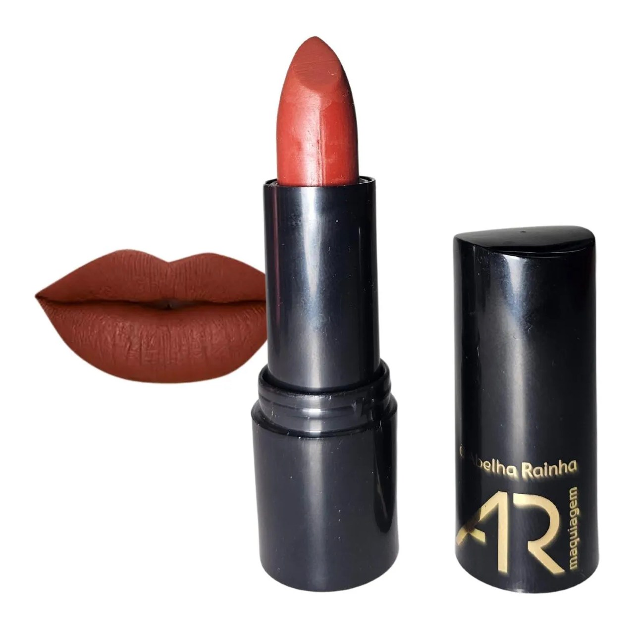 Batom Bourbon Nude Retinol-like Ar Maquiagem Abelha Rainha 3,8g