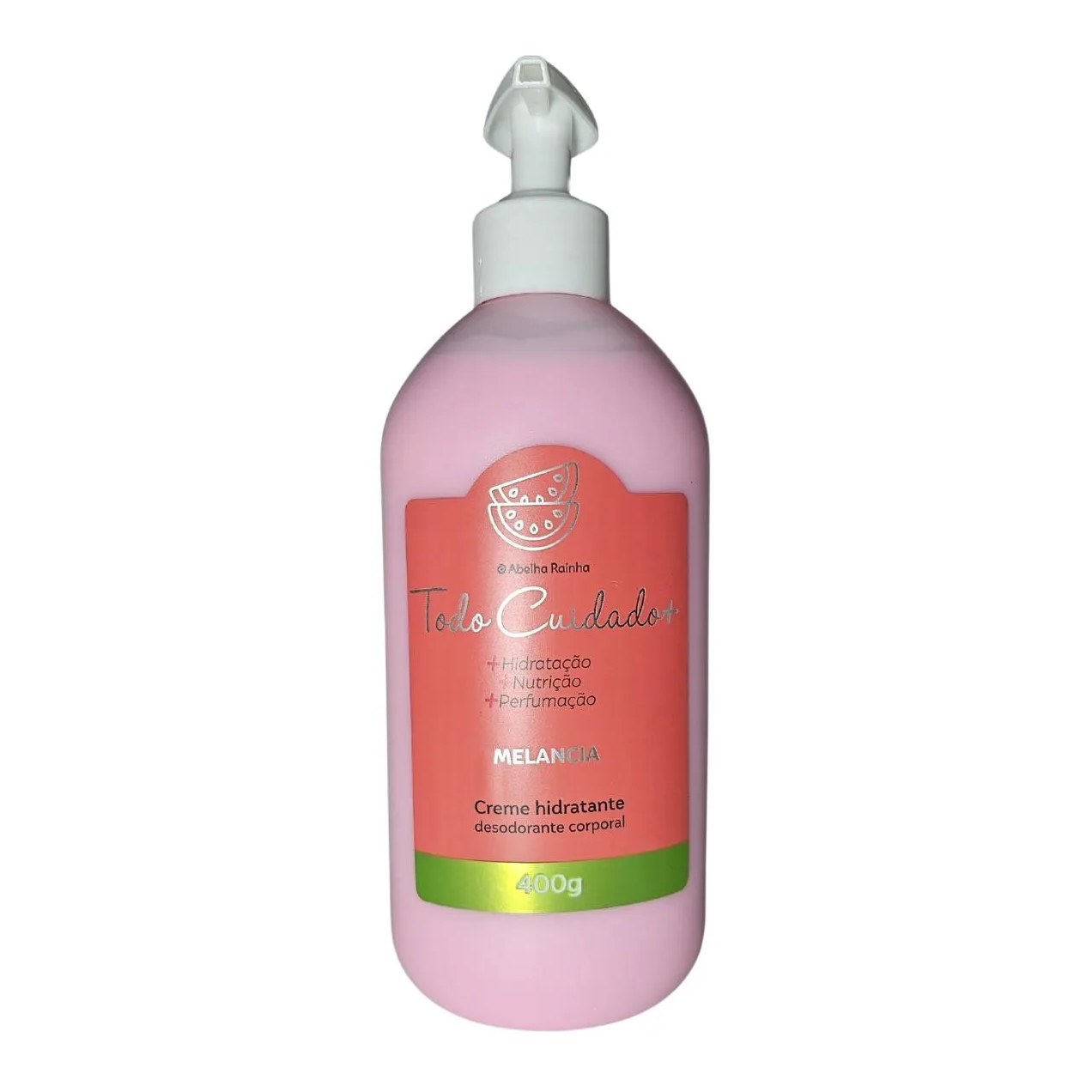 Creme Hidratante Corporal Melancia Todo Cuidado Mais Abelha Rainha 400g