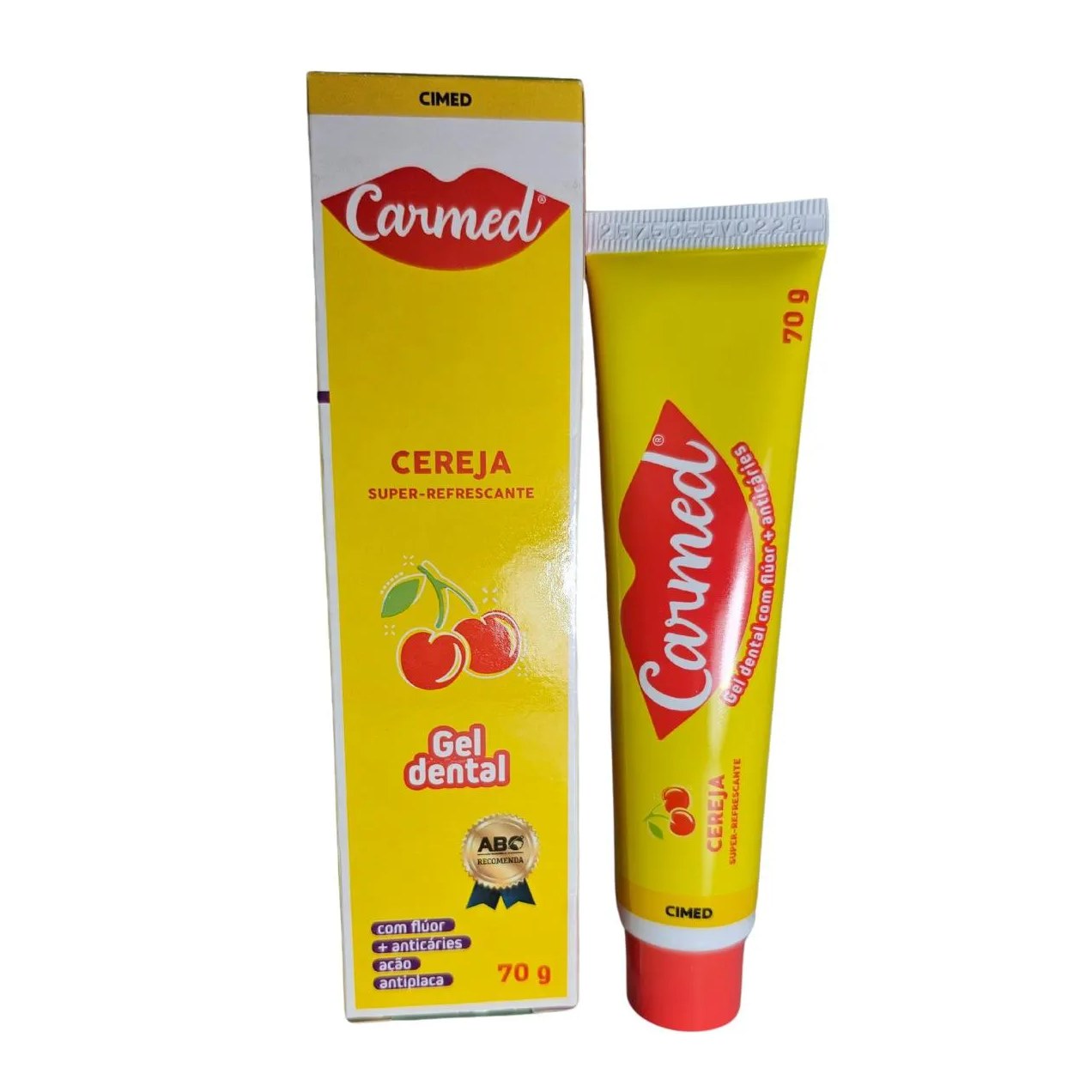 Gel Dental Cereja Super Refrescante Carmed Cimed 70g