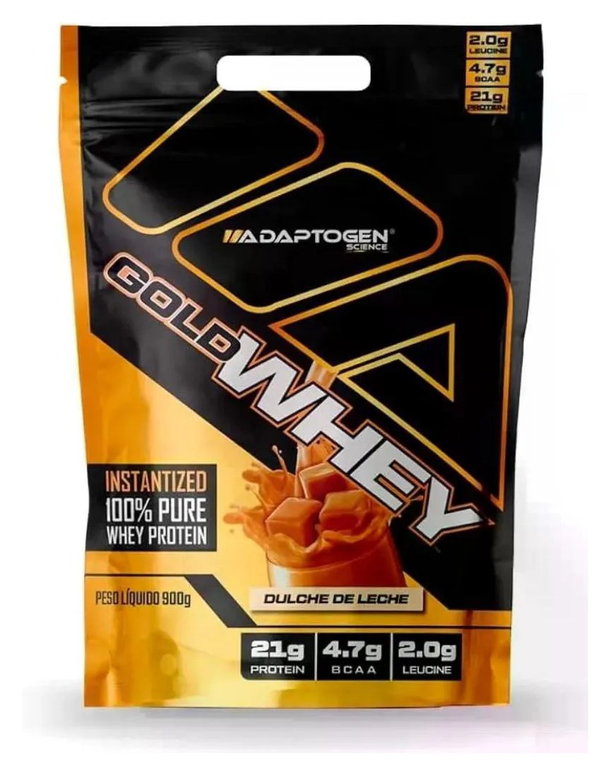 Gold Whey Adaptogen Doce de Leite Refil 900g