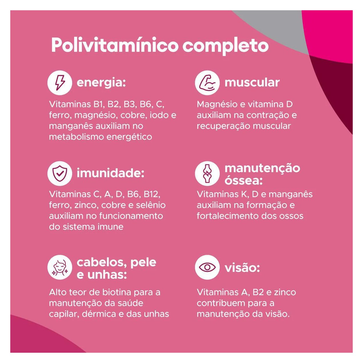 Polivitamínico bwell Mulher Senior 50+ 30 Cápsulas